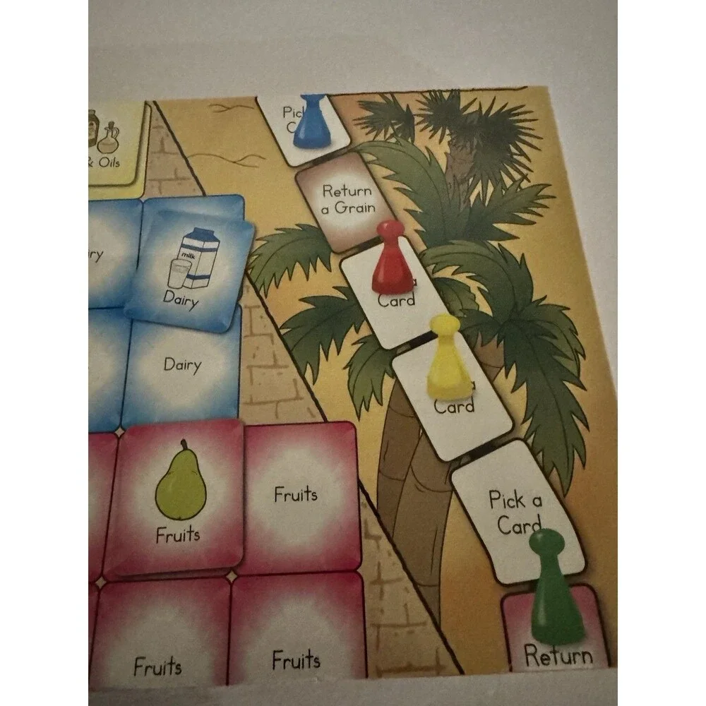 The Great Food Pyramid Game By Childcraft.  Teaches Children Healthy Eating. New
